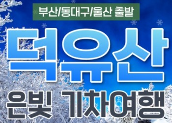 [KTX부산/울산/동대구] 은빛 설산 덕유산 곤도라&하늘 물빛정원 당일 기차여행-겨울