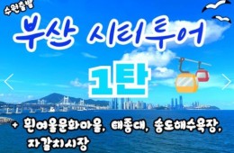 [KTX-수원역/대전]부산시티투어(1탄) - 태종대/송도케이블카/흰여울문화마을/자갈치시장 여행(당일)
