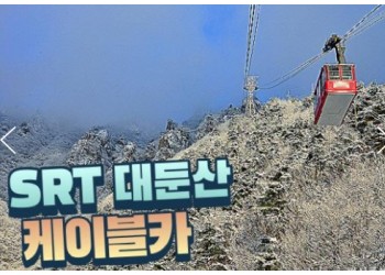 SRT - 대둔산 구름다리 눈꽃 & 케이블카 설경 & 뿌리공원 & 하늘물빛정원 여행(당일)