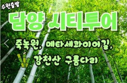 (수원출발)KTX+새승 - 담양 시티투어 여행(당일)-담양죽녹원/강천산구름다리/메타세콰이어