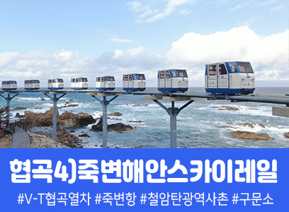 [경상권/충청권/수도권출발] 협곡4)죽변해안스카이레일&동해바다 협곡열차(당일)