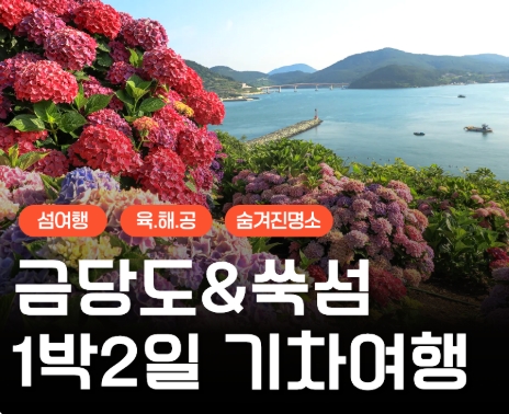 [KTX] 섬섬투어(금당도 해상투어+수국 쑥섬)&팔영산 치유의 숲 1박2일 기차여행-4식