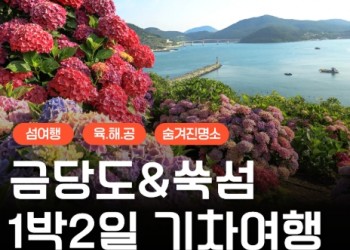 [KTX] 섬섬투어(금당도 해상투어+수국 쑥섬)&팔영산 치유의 숲 1박2일 기차여행-4식