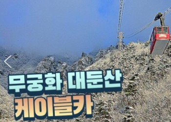 무궁화호 - 대둔산 구름다리 눈꽃 & 케이블카 설경 & 뿌리공원 & 하늘물빛정원 여행(당일)