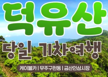[수원역출발]무궁화호 - 덕유산 향적봉 & 관광곤도라 & 무주구천동계곡 여행(당일)