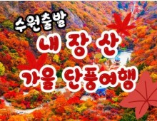[수원역출발]새마을 - 가을여행의 1번지!! 내장산(내장사)가을단풍 여행(당일)-09:15
