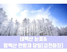 ★겨울눈꽃★[김천하차]태백산 눈꽃&함백산 만항재(당일)