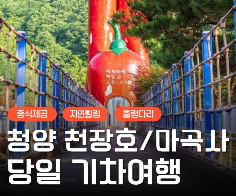 [KTX] 청양호 출렁다리 & 공주마곡사 당일여행-중식제공