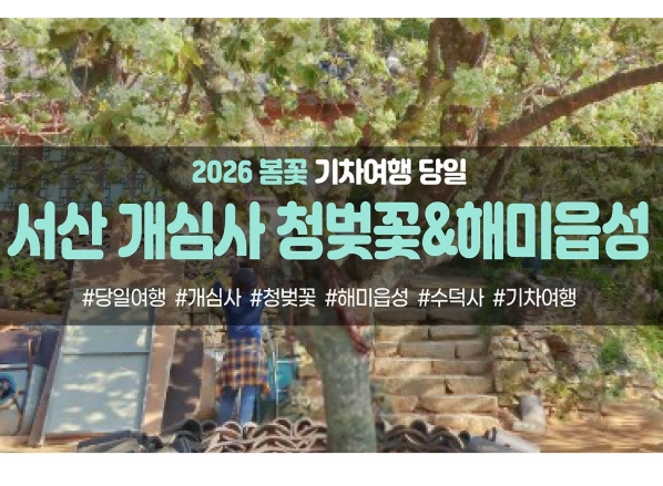 [경상권/충청권/호남권/수도권출발] 서산 개심사 청벚꽃,겹벚꽃&해미읍성(당일)