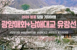 [경상권출발]광양매화마을&남해대교 유람선(당일)