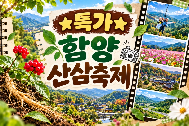 ★특가★함양 산삼축제&우두산 출렁다리(당일)